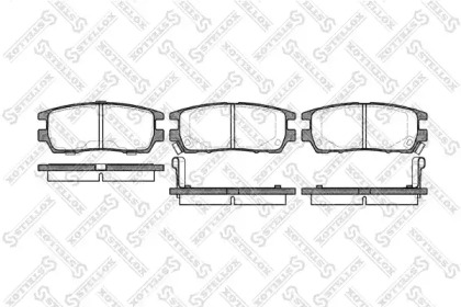 Комплект тормозных колодок STELLOX 416 002B-SX